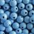 Manumi czech wooden beads 8 mm light blue