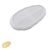 Silicone mould for creative clays bowl in the shape of an organic oval 290x175x22mm