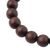 Czech wooden beads round 16mm dark brown No.52