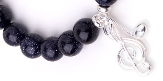 Návod na výrobu náramku s modrým živcem a Ag komponenty