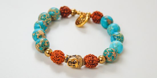 Návod na výrobu náramku se symbolem - Om a Buddhou