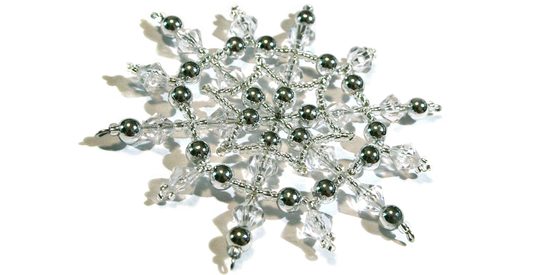 Návod na výrobu vločky plné lesku