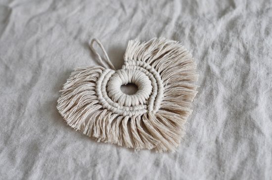 Macramé srdíčko