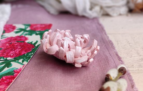 Návod na výrobu brože chryzantémy