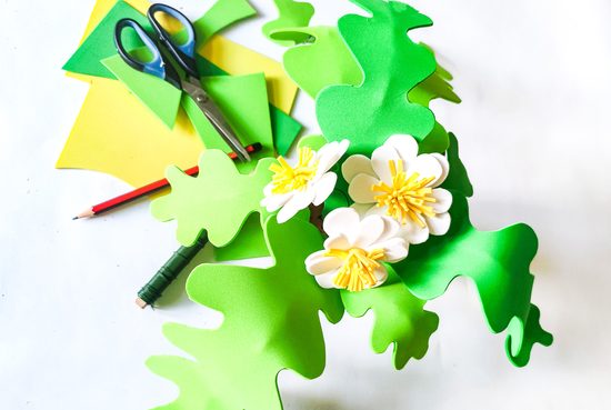 Kvetoucí kaktus z Moosgummi