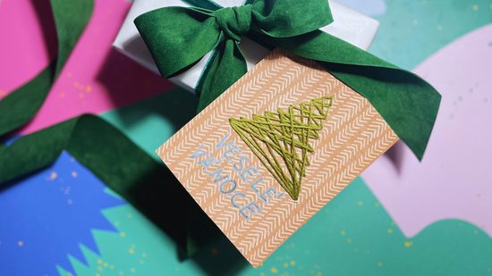 Návod na výrobu prošívaného vánočního přání