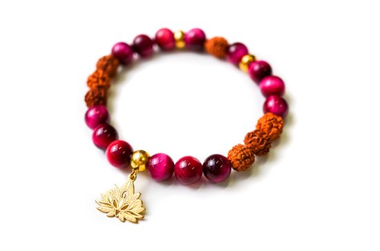 Návod na výrobu náramku s lotosem a Tygřím okem