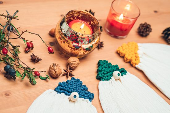 Návod na výrobu vánočního macramé skřítků