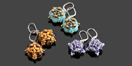 Návod na výrobu minerálových náušnic s amazonitem