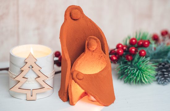 Návod na výrobu betlému ze samotvrdnoucí hmoty
