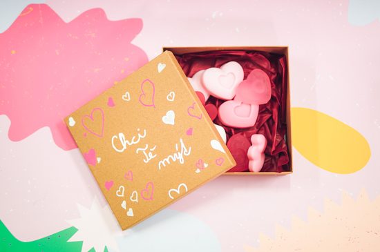 Návod na výrobu srdíčkové mýdlové bonboniéry