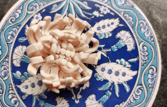 Návod na výrobu brože chryzantémy