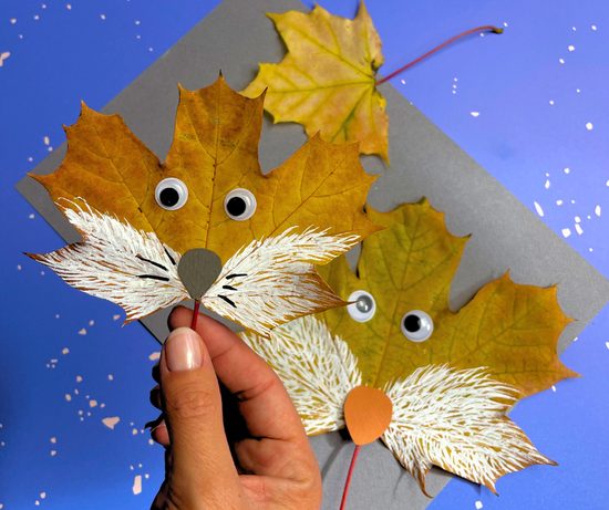 Návod na výrobu lesních zvířátek z listí