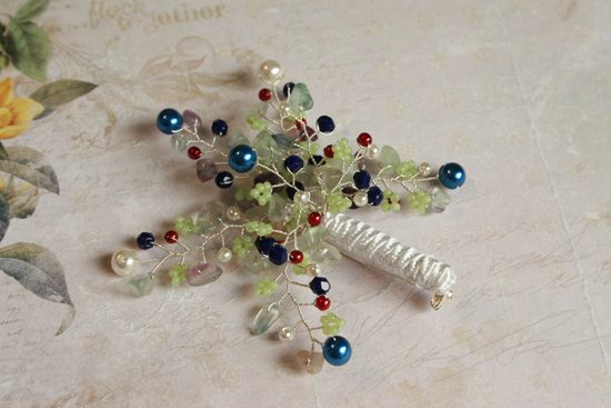 Návod na výrobu svatební drátkované brože