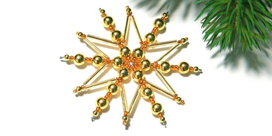 Návod na výrobu zlatavé hvězdy