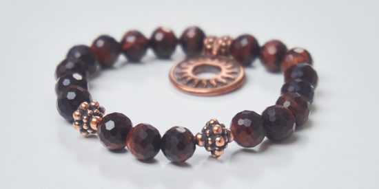 Návod na výrobu boho náramku s broušenými minerály 1