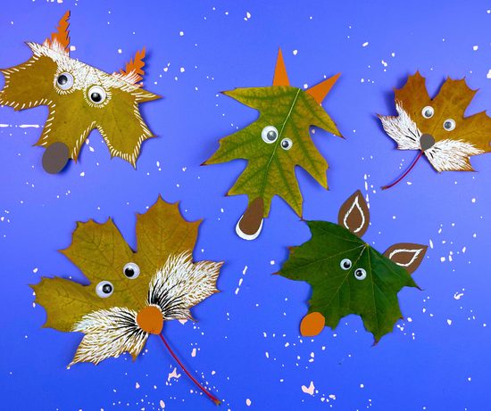 Návod na výrobu lesních zvířátek z listí