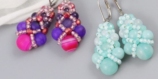 Náušnice Sephera s minerály