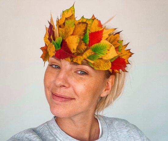 Návod na výrobu čelenky z listí