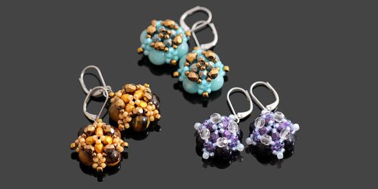 Návod na výrobu minerálových náušnic s amazonitem