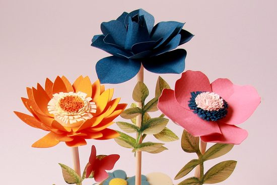 Papírová květina - vlčí mák