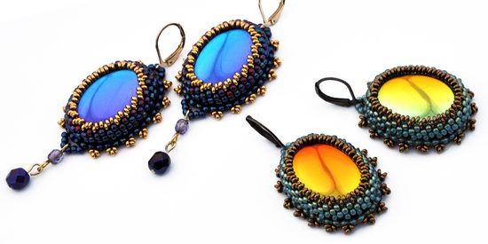 Návod na výrobu náušnic s kabošony