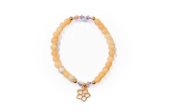 Návod na výrobu náramku ze žlutého kalcitu