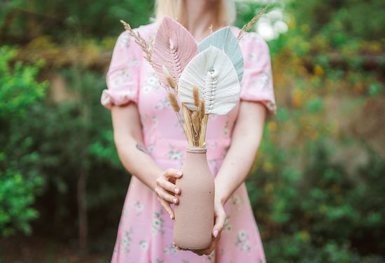 Návod na výrobu macramé lístečků do vázy