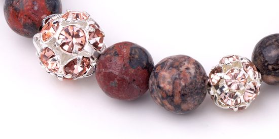 Návod na výrobu náramku se štrasem a jaspisem