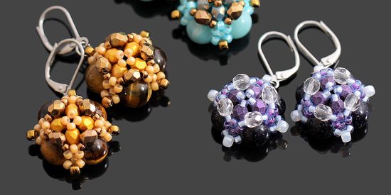 Návod na výrobu minerálových náušnic s amazonitem