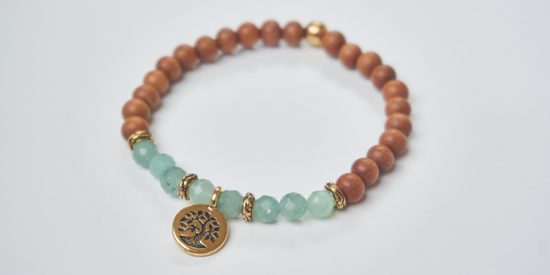 Návod na výrobu boho náramku s broušenými minerály 4