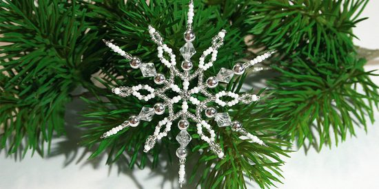 Návod na výrobu sněhové vločky