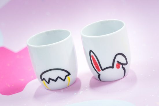 Návod na výrobu kalíšků s velikonočními motivy