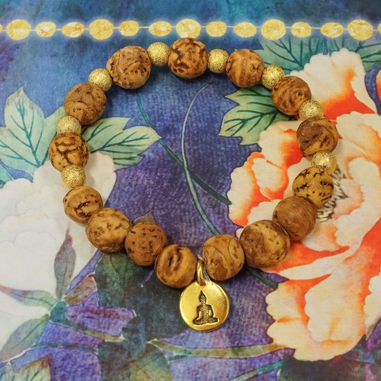 Návod na výrobu Buddha náramku z korálků bodhi