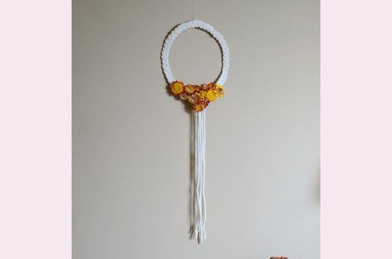 Návod na výrobu zaplétaného věnece na stěnu i do vlasů