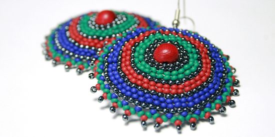 Návod na výrobu kulatých rokajlových náušnic