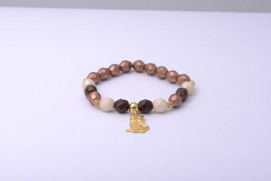 Návod na výrobu broušeného náramku se sovičkou