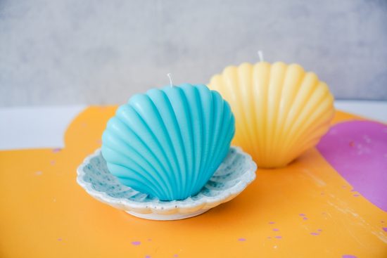 Návod na výrobu svíčky ve tvaru mušle