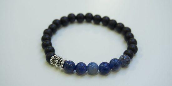 Návod na výrobu pánského náramku s minerály a TierraCast komponenty 3