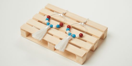 Návod na výrobu boho náušnic s broušenými minerály 6