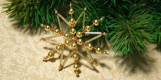 Návod na výrobu zlatavé hvězdy