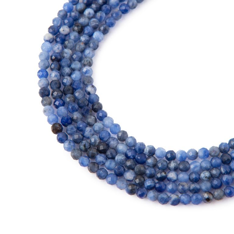 Sodalite faceted beads 3mm
