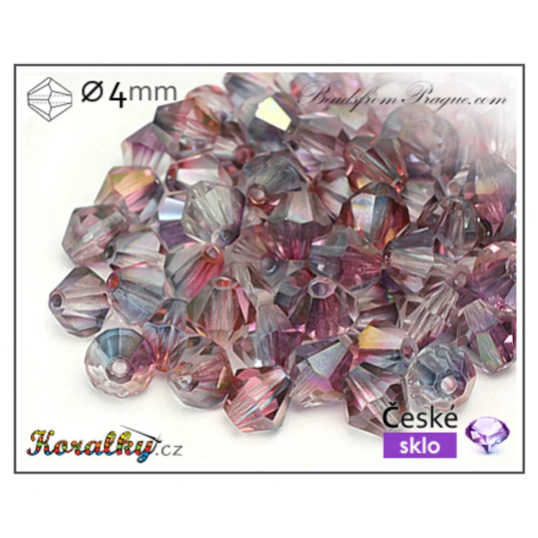 Czech crystal bicone beads 4mm No.88