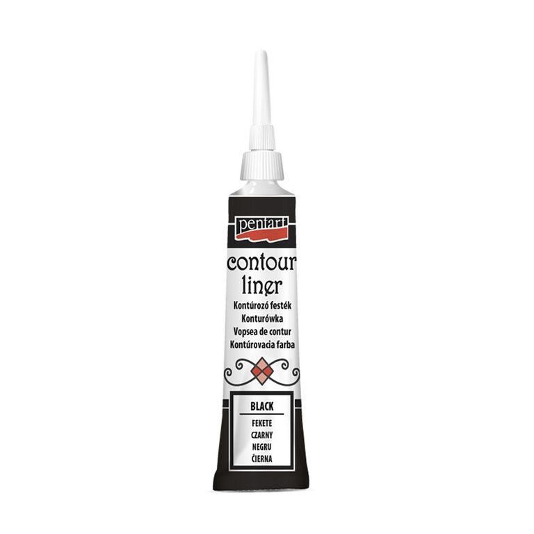 PENTART konturovací barva univerzální 20ml černá