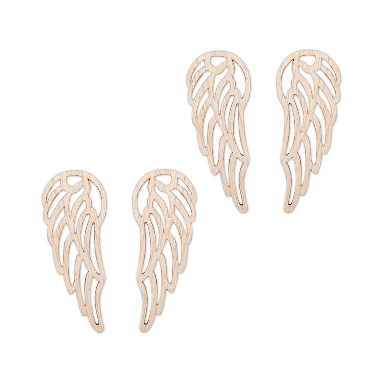 Wooden cutout angel wing #2