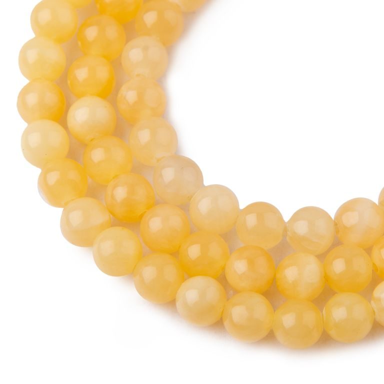 Yellow Calcite beads 8mm