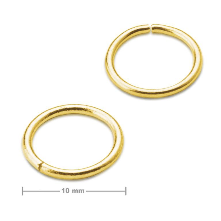 Jump ring 10mm in the colour of gold