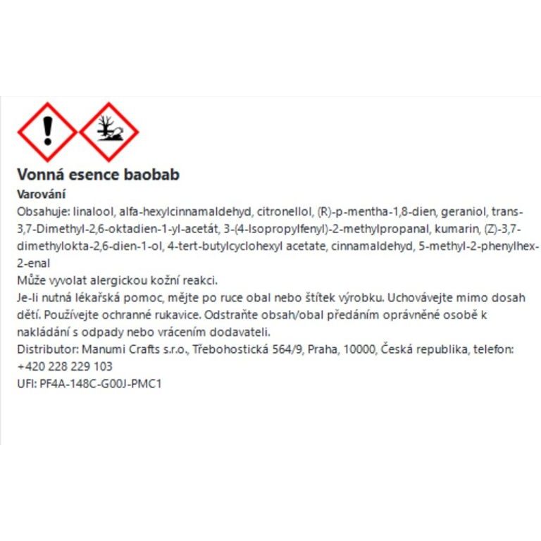 Manumi vonná esencia baobab 10ml