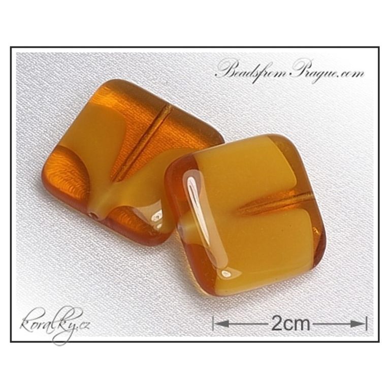 Czech glass Exclusive pressed beads No.52