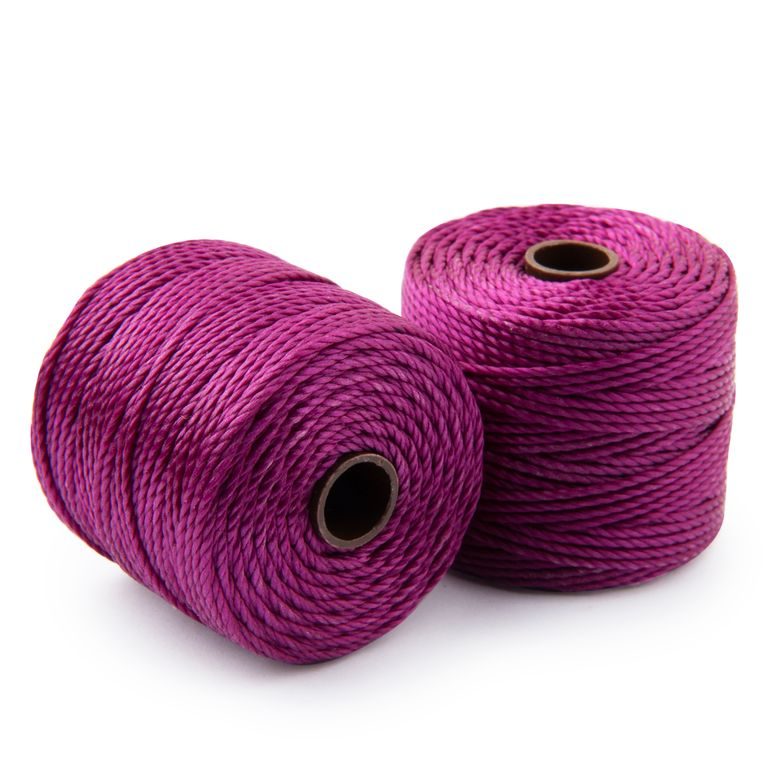 Nylon bead cord 0.9mm purple